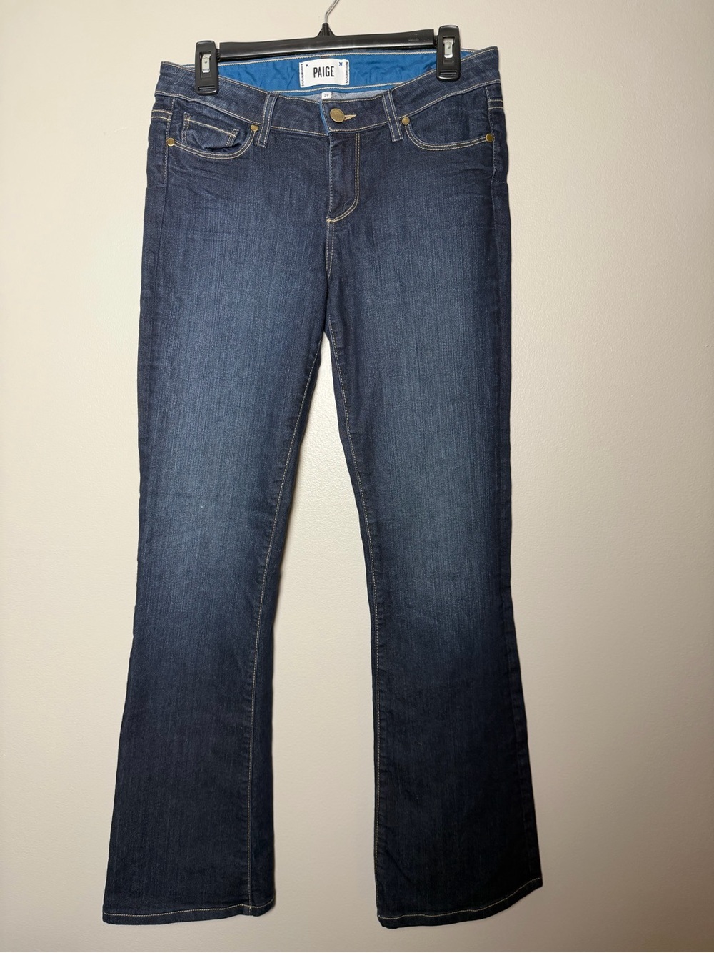 Paige Low Rise Jeans Skyline Boot Cut Dark wash Size 29